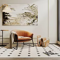 Modern Sofa Chair Lazy Sofa 3d model