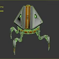Modern machine spider robot spider robot quadruped robot assistant 3d model