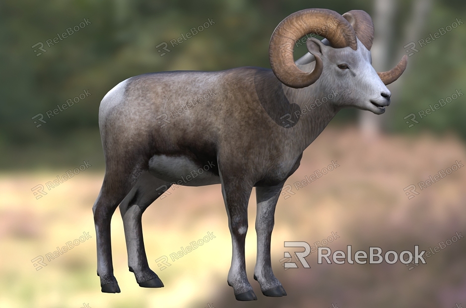 bighorn sheep wildlife model