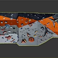 Indoor Climbing Wall Design With Colorful Holds And Geometric Shapes
