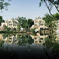 Elegant Detached Villa with Lake Reflection and Lush Greenery Surroundings