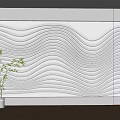 Three-dimensional wave background wall special-shaped corrugated background wall wave background wall sofa background water pattern background wall special-shaped background wall wave wall panel 3d model