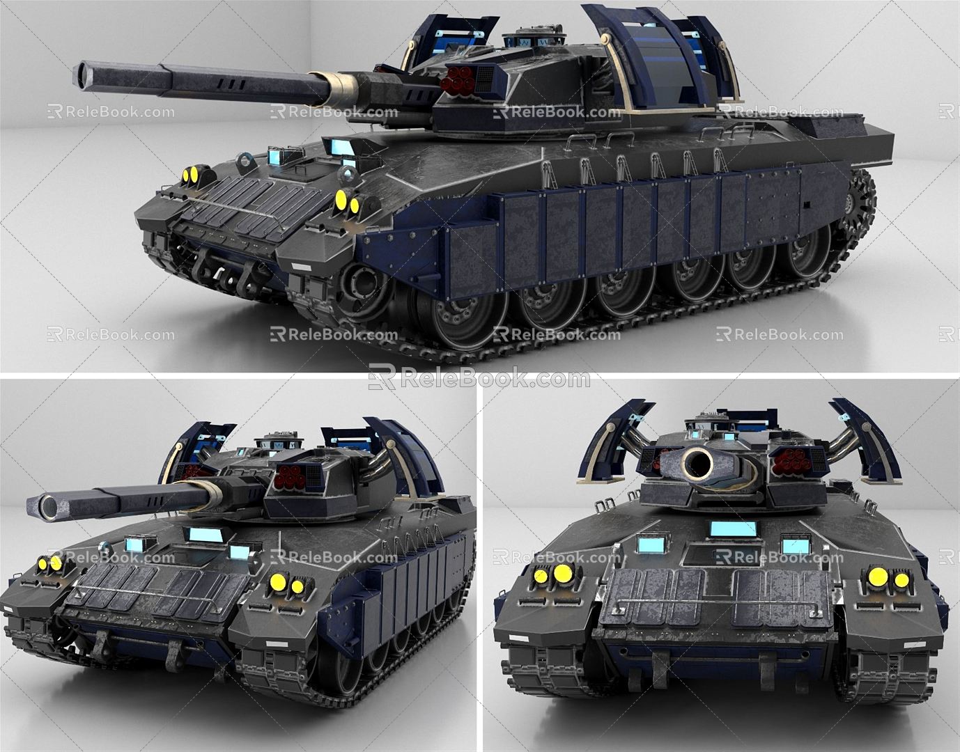 Industrial LOFT Tank Red Alert Phantom Tank 3d model