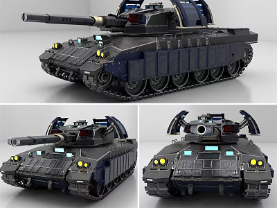 Industrial LOFT Tank Red Alert Phantom Tank 3d model