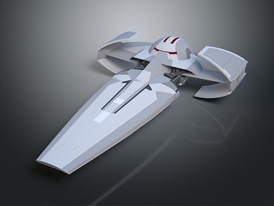 Modern Spaceship Spacecraft 3d model