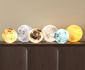 modern moon lamp decorative lamp floor lamp 3d model