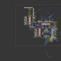 Complex Industrial Mechanical Structure With Circular Central Component And Symmetric Layout
