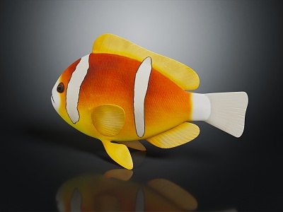 Modern Fish Tropical Fish Ornamental Fish Aquarium 3d model