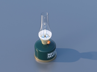 Lamp oil lamp luminaire 3d model