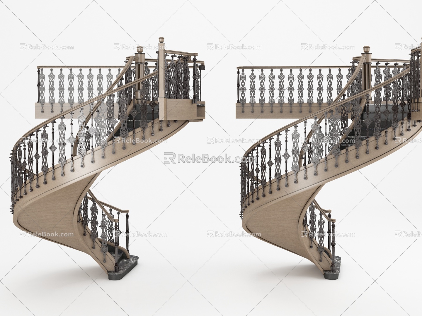 Jane Europe revolving staircase 3d model