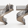 Jane Europe revolving staircase 3d model