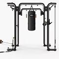 Heavy Duty Multi functional Sports Training Rack With Barbell And Kettlebell On Gym Floor Mat