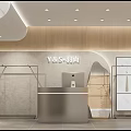 Modern Clothing Store Interior Featuring Mannequins in Stylish Outfits Clothing Racks and Wooden Panel Walls