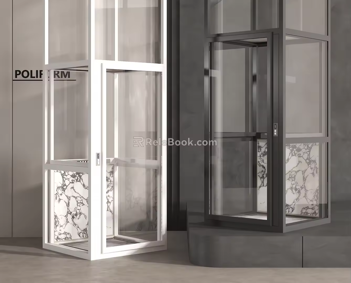 Sightseeing Elevator Glass Elevator Finished Elevator Knob Elevator Combination Elevator 3d model