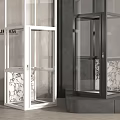 Sightseeing Elevator Glass Elevator Finished Elevator Knob Elevator Combination Elevator 3d model