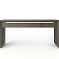 Nordic Style Desk Solid Wooden Computer Desk with Drawer Home Wall Storage Study Desk Simple Writing Desk 3d model
