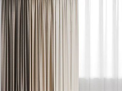 Modern Curtains 3d model