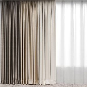 Modern Curtains 3d model