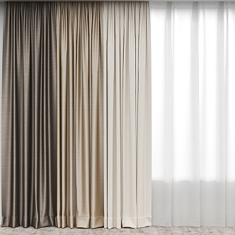 Modern Curtains 3d model