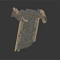 Construction Structural Component With Concrete Base Metal Frame And Pillars