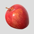 red apple cartoon apple 3d model