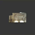 Ancient Egyptian Tomb Wall With Colorful Murals And Hieroglyphic Carvings