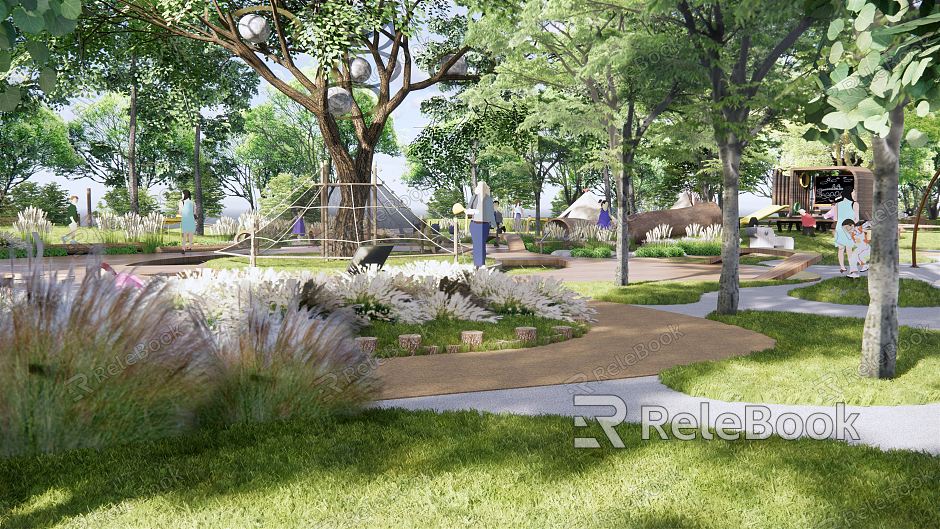 Modern Children's Play Area Children's Park Landscape Children's Entertainment Area Outdoor Outward Bound Ecological Park model