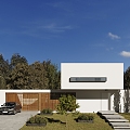 Modern single-family villa villa exterior 3d model