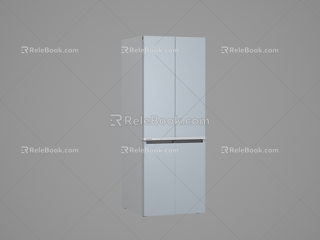 Modern refrigerator 3d model