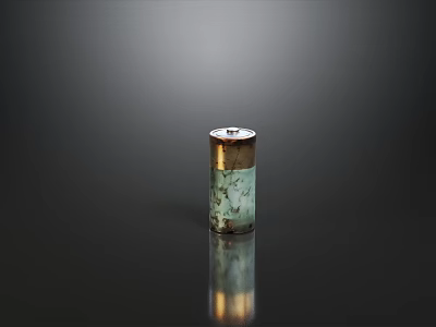 High Quality Metal Hardware Tools With Cylindrical Green And Gold Finish Design 3d model