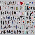 Multiplayer 2D Character Man Woman Multiplayer Scene Character 3d model