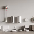 Modern Daily Use Electrical Appliances Including Vacuum Cleaners Air Purifiers Smart Devices And Robotic Vacuums