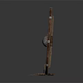 Modern Shield Medieval Shield Axe Ancient Shield Defense Weapon 3d model
