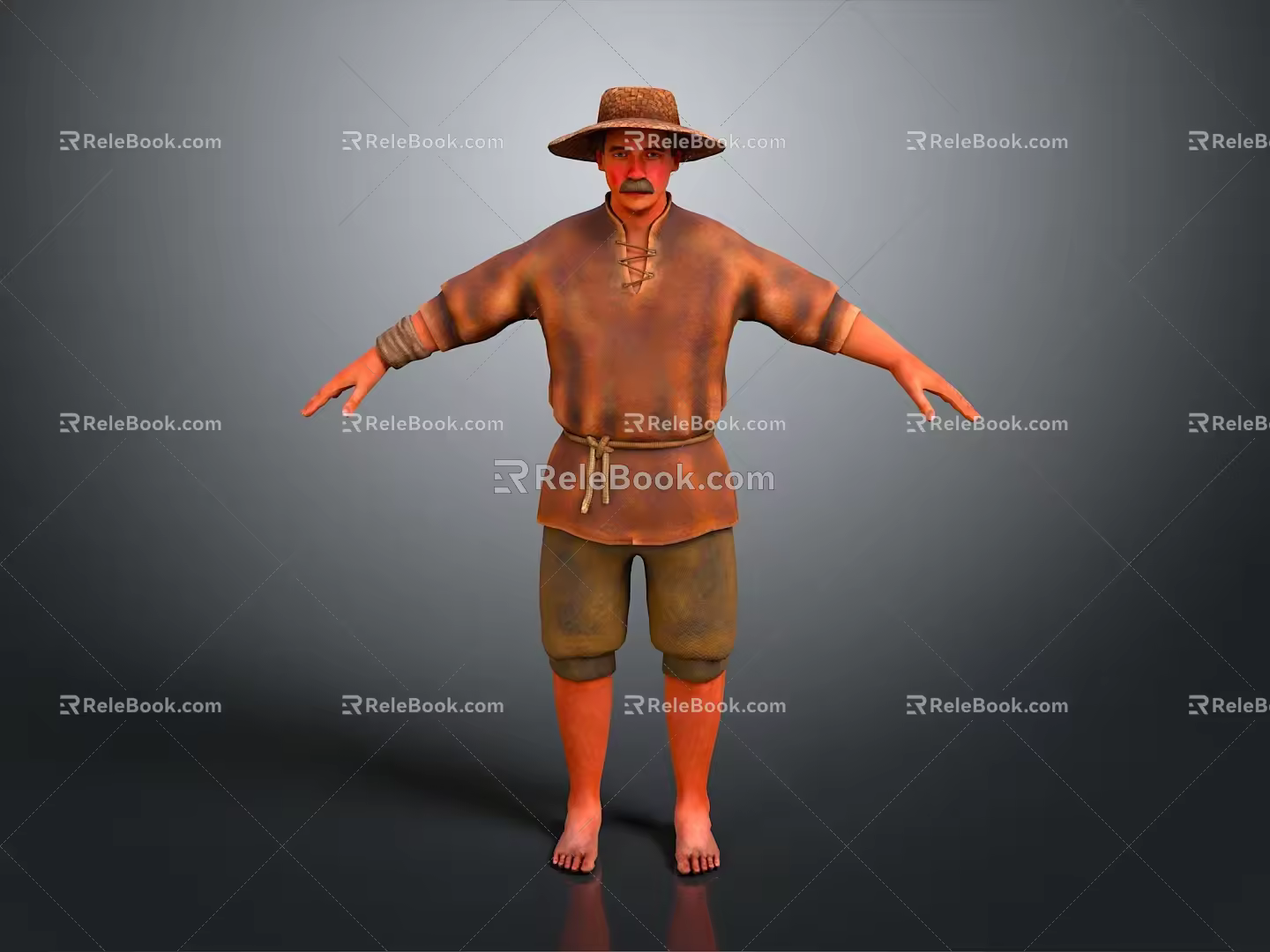 Workers Farmers European Workers Mechanic Builders Repairers Miners Digger Workers Characters 3d model