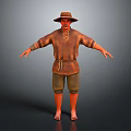 Workers Farmers European Workers Mechanic Builders Repairers Miners Digger Workers Characters 3d model