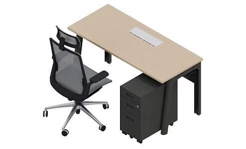 Single office drawer steel cabinet 3d model