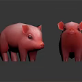 Cute Pink Piglet Stuffed Toys As Adorable Decorative Animal Figures