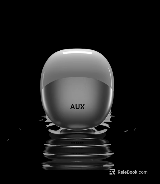 AUX Modern Wireless Speaker With Sleek Round Design And Portable Audio Feature 3d model 