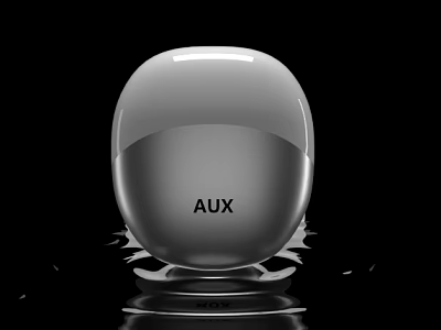 AUX Modern Wireless Speaker With Sleek Round Design And Portable Audio Feature 3d model