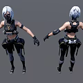 Modern game character Fortnite game character 3d model