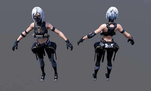 Modern game character Fortnite game character 3d model