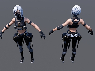 Modern game character Fortnite game character 3d model