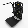 Black Multi functional Gym Fitness Equipment With Sturdy Frame Adjustable Handles And Pedal