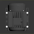Industrial Electric Motor With Metal Housing Heat Sink Fins And Mounting Base