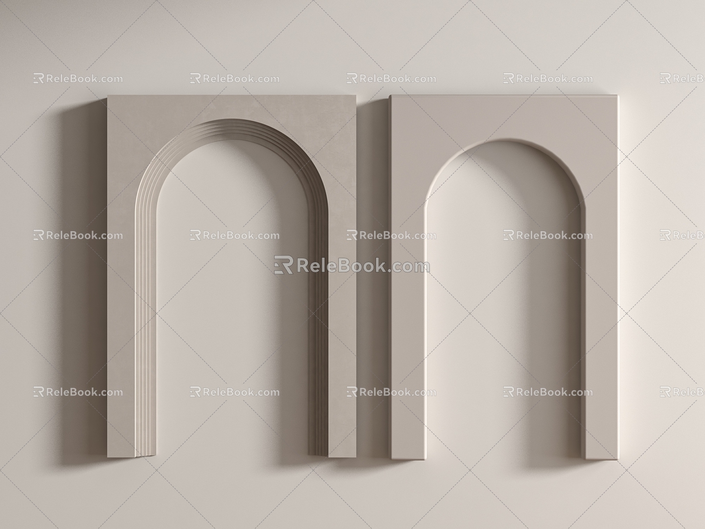 Modern Door Cover Pass 3d model