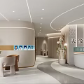 Elegant Modern Beauty Salon Interior With Warm Reception Counter And Comfortable Waiting Lounge Space