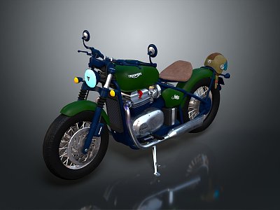 Motorcycle Two-wheeled Motorcycle Cross-country Motorcycle Road Race Motorcycle Motor Vehicle Transport 3d model