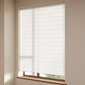 White Vertical Window Blinds With Light Filtering Design For Indoor Decoration 3d model