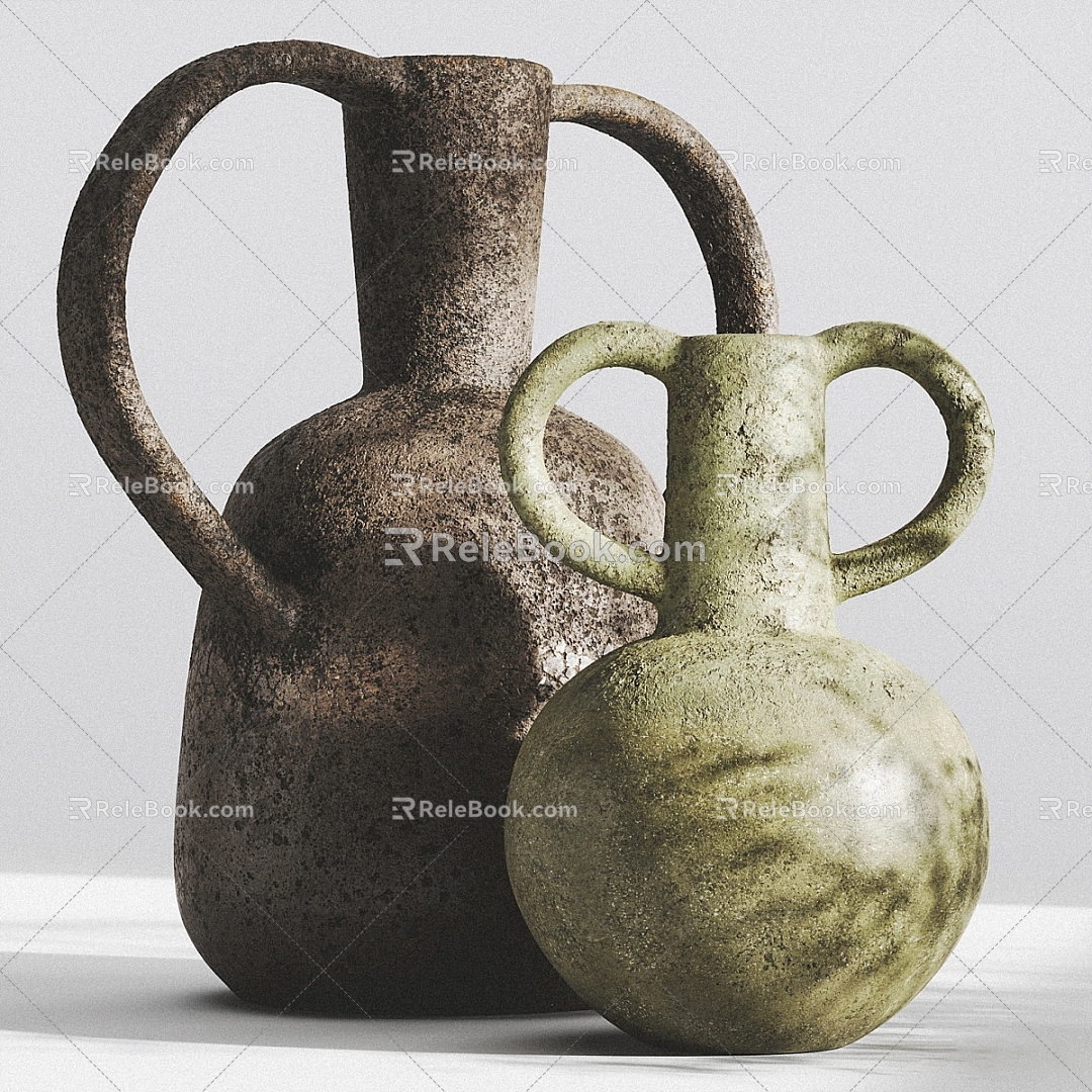 Zara home vintage vase 3d model