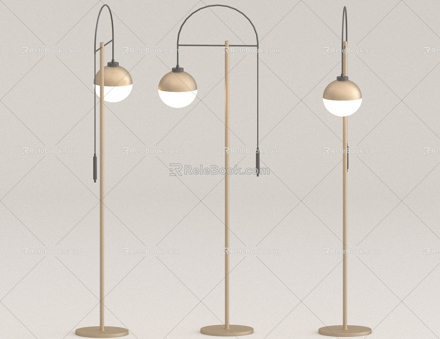 Living room floor lamp large floor lamp 3d model